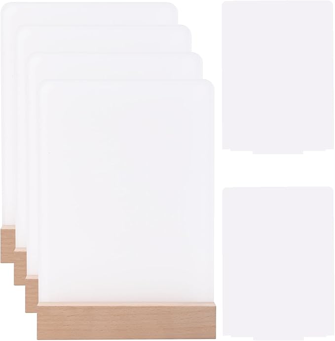 6" x 8"- 6 pcs Acrylic 4 pcs Frame Sublimation LED Acrylic Photo Frames Night by Unknown