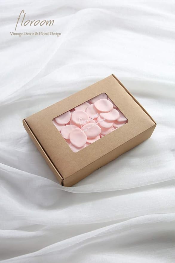 Floroom 500pcs Rose Petals Blush Faux Silk Flower Petals - Image 6