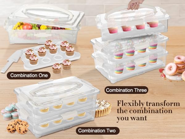 ARC 3-Tiers Cupcake Carrier - Image 3