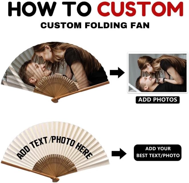 Decorative Folding Fans Personalized Fans Custom Fans Handheld Clack Fans - Image 2