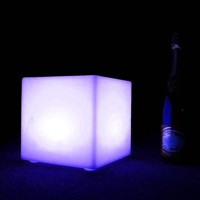 Mr.Go 10-inch Rechargeable LED Cube Light w/Remote, 16 RGB Colors & Dimmable - Image 8