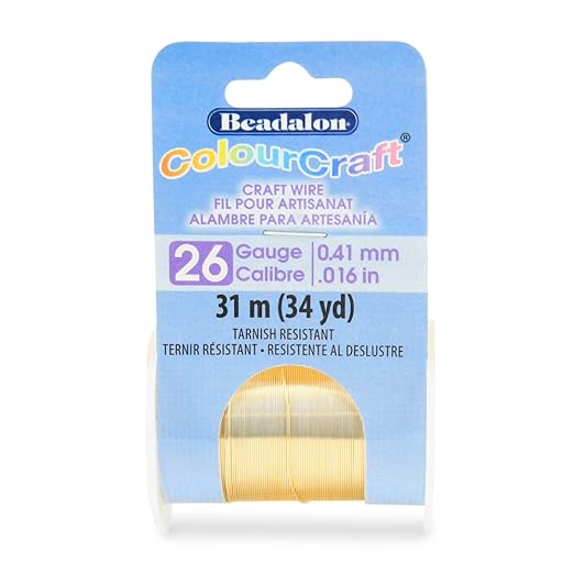 Beadalon ColourCraft Wire, 26 Gauge, 34 yd Spool by Beadalon