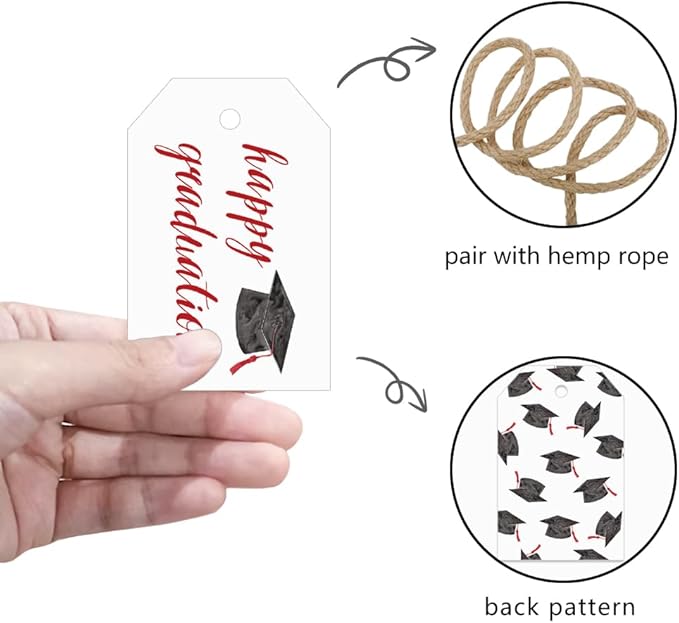 50 Pcs Graduation Gift Tags, Congrats Grad Party Favors Gift Tags - Image 5