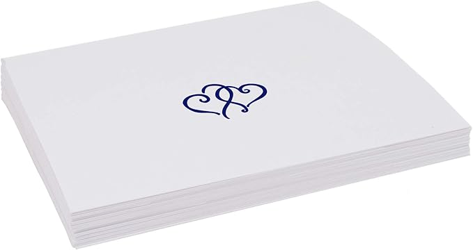 Linked Hearts Place Cards, Pre-cut and Scored - Image 4