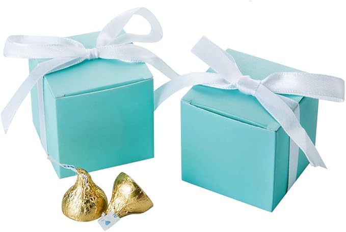 AWELL Mint Green Gift Candy Box Bulk 2x2x2 inches by AWELL