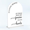 In Loving Memory Wedding Sign Memorial Sign Decor Stuff Acrylic Arch Memory by Unknown