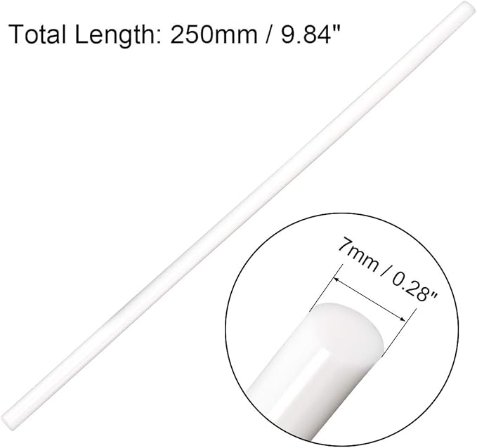 uxcell 20pcs Hot Glue Sticks for Glue Gun 7mm/0.28-inch x 10-inch Mini Hot Melt - Image 2