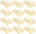 12 Packs 90 x 132 Inch Tablecloth, Washable Fabric TableCover by fani