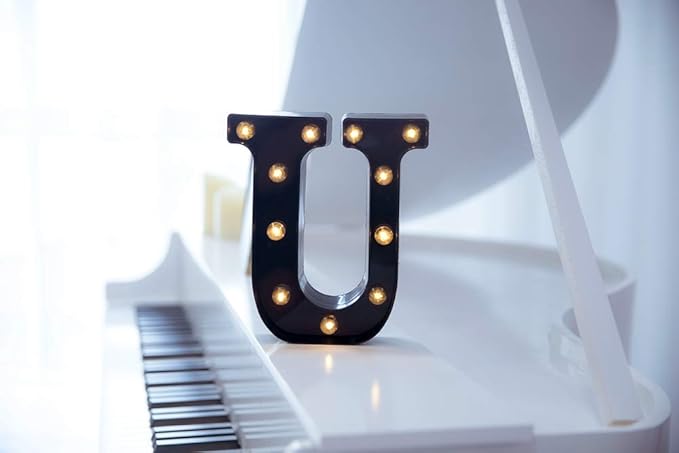 Foaky Black LED Marquee Number Lights Sign Light Up Marquee Number Lights Sign - Image 2