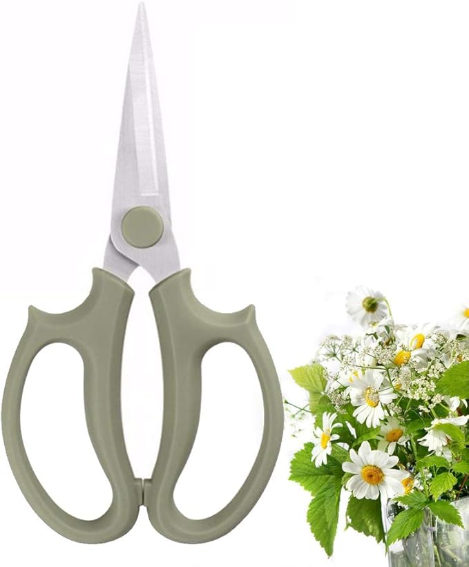 Leize Flower Scissors, Premium Thickened Stainless Steel Floral Shears by Leize