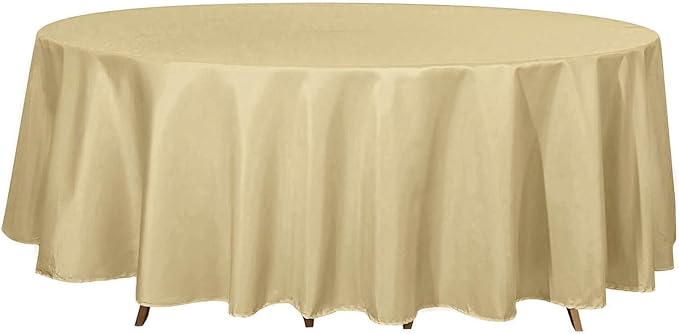 Efavormart Round Tablecloth, 108 Inch Stain & Wrinkle Resistant Washable Table - Image 7