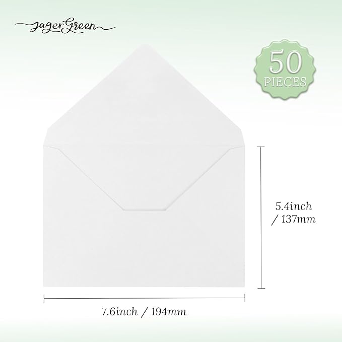 50 Pack 5x7 Envelopes Letter Size, Envelope 5.4x7.6 - Image 6