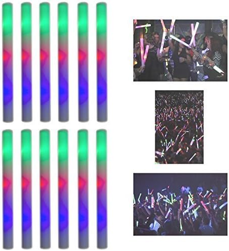 Super Z Outlet Upgraded Light up Foam Sticks, 3 Modes Colorful Flashing LED - Image 3