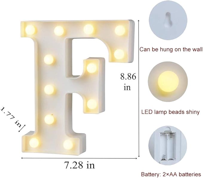MUMUXI Marquee Light Up Letters | Large Light Up Numbers | Battery Powered and - Image 2