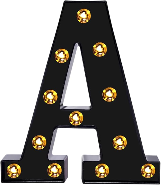 Foaky Black Light Up Letters by Foaky