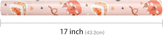 LeZakaa Halloween Cake Wrapping Paper Roll, Cute Halloween Cakes - Image 7