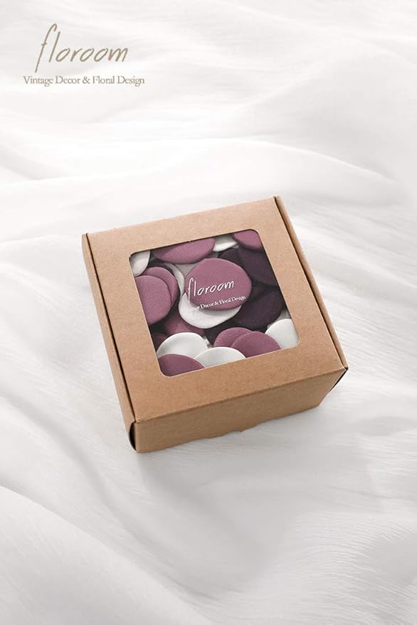 Floroom 300pcs Rose Petals Plum Fake Faux Silk Flower Petals - Image 6