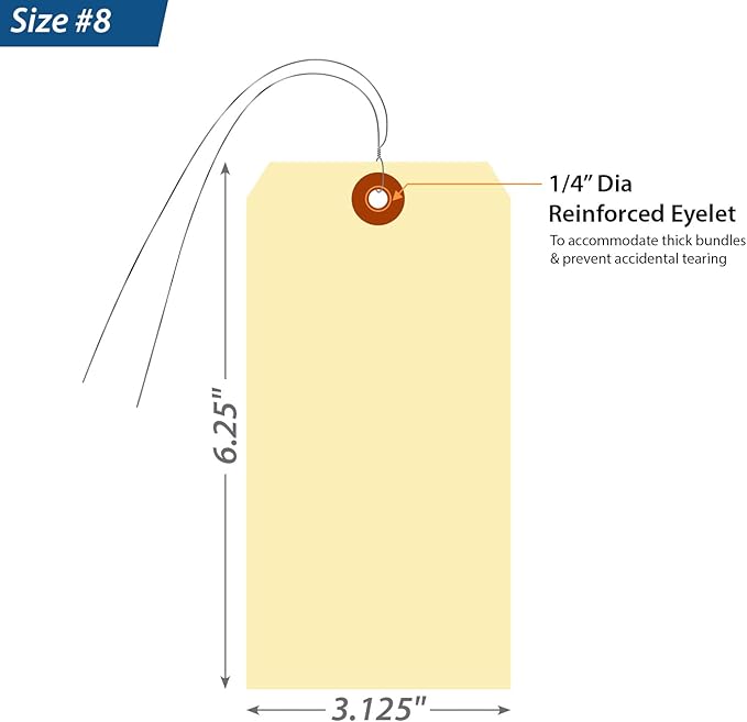 SmartSign Blank Manila Shipping Tags - Image 3