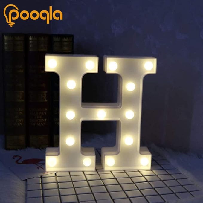 Pooqla LED Marquee Letter Lights Sign, Light Up Alphabet Letter - Image 4