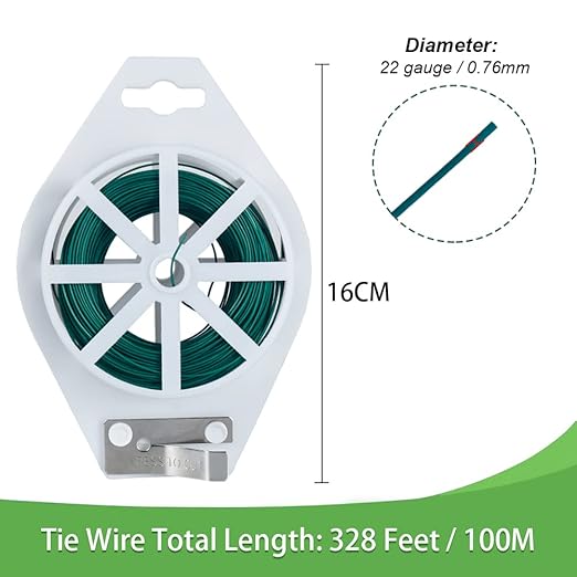 Tenn Well Green Floral Wire, 328 Feet 22 Gauge Soft Craft Florist Wire - Image 4