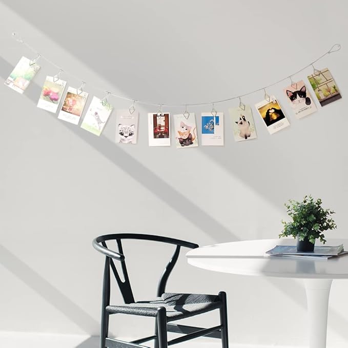 TFu Wall Hanging Photo Display, DIY Picture Photo Frame String - Image 4