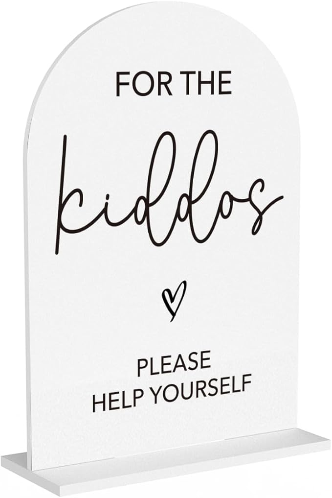 For The Kiddos Wedding Sign Please Help Yourself Sign by Unknown