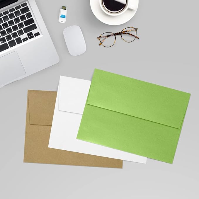 LUXPaper A7 Invitation Envelopes | Peel & Press | 5 1/4" x 7 1/4" | Fairway - Image 9