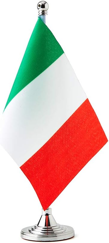Italy Flag Italian Flags, Small Mini Italian Desk Flag, Used by Mflagperft