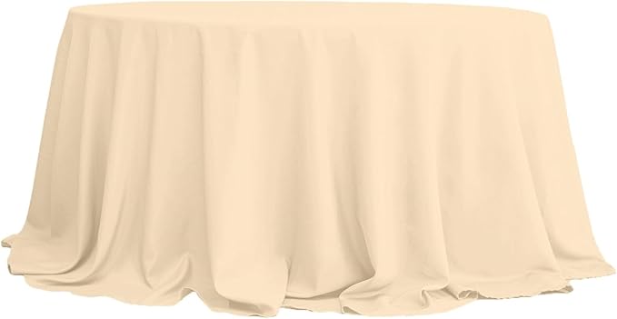 Efavormart Round Tablecloth, 132 Inch Stain & Wrinkle Resistant Washable Table - Image 7