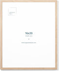 Opposite Wall - 16x20 in - Natural Solid Oak Wood Picture Frame - Lightweight by OppositeWall