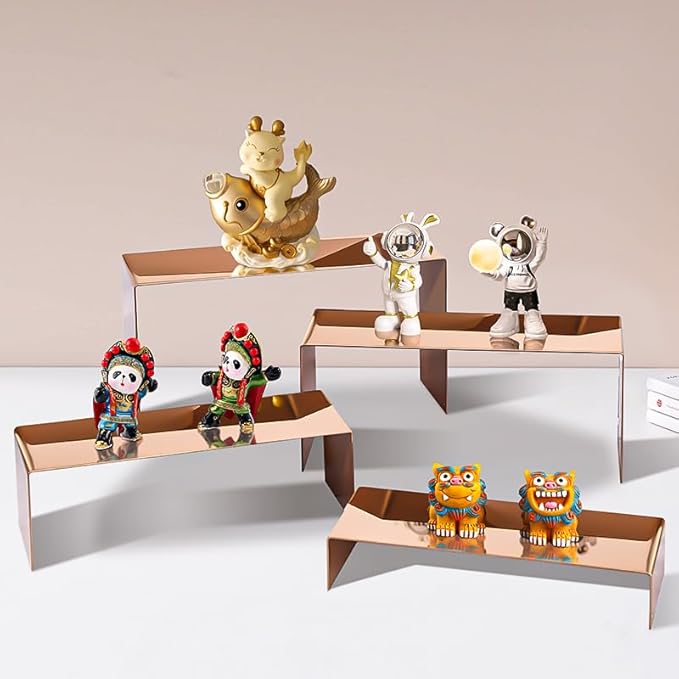 4 Pcs Stainless Steel Display Risers, Display Stand - Image 6