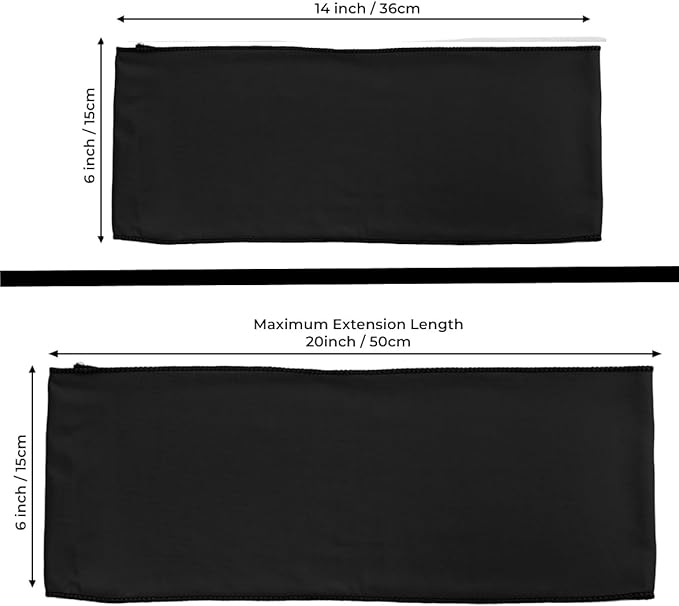 MDS Pack of 50 Spandex Chair Sashes Bows Elastic Stretch Dining Chair Bands - Image 5