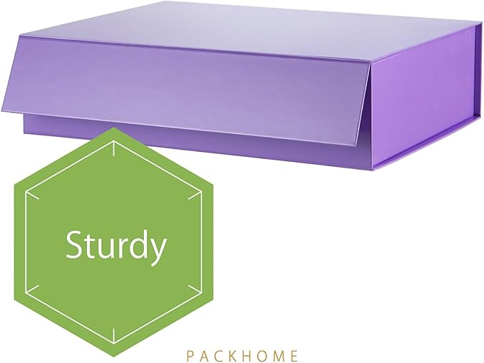 PACKHOME 6 Large Gift Boxes 13.5x10x3.5 Inches, Sturdy Shirt Boxes - Image 6