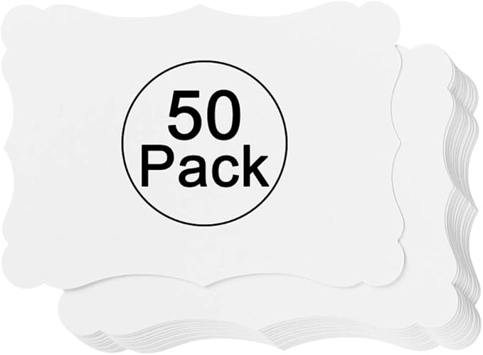 50 Pack Blank Kraft Cards Cardstock Thick Paper Brown Greeting Cards - Image 8