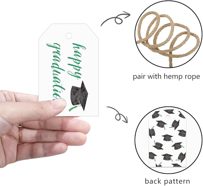 50 Pcs Graduation Gift Tags, Congrats Grad Party Favors Gift Tags - Image 5