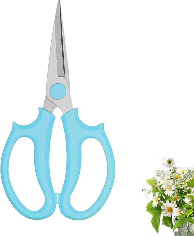Leize Flower Scissors, Premium Thickened Stainless Steel Floral Shears by Leize