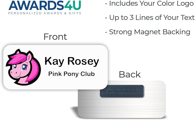 Custom Name Tag with Logo - Image 3
