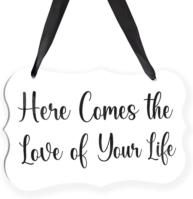 Acrylic Wedding Sign, Ring Bearer Sign, by Unknown