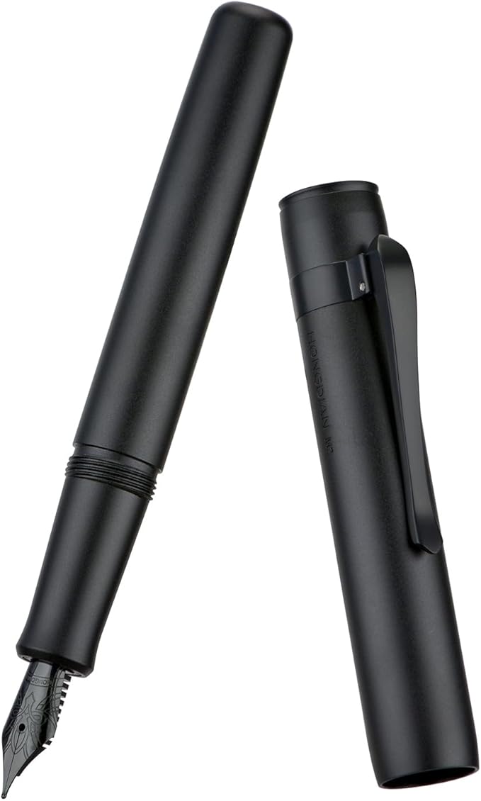 Hongdian M2 Black Forest Mini Fountain Pen, Medium Soft Nib & Sleek Shape - Image 9
