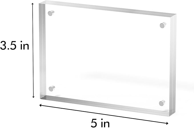 3.5x5 Acrylic Picture Frame 5 Pack, Desktop Display Decor Gift - Image 3