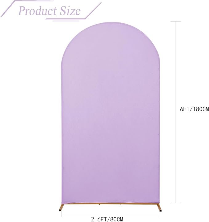 bricia Wedding Arch Backdrop Stand Cover, 6FT Double Sided Stretchy Arch Cover - Image 2