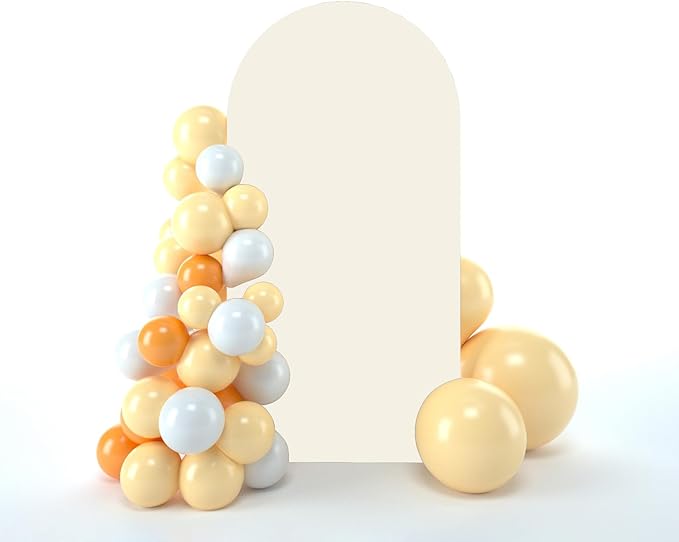 bricia Wedding Arch Backdrop Stand Cover, 6FT Double Sided Stretchy Arch Cover by bricia