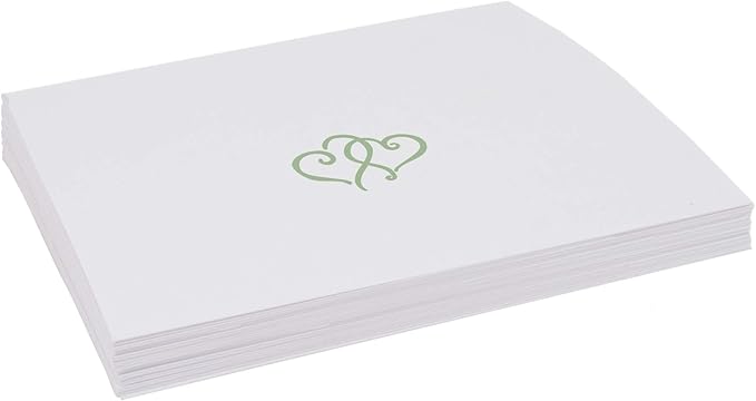 Linked Hearts Place Cards, Pre-cut and Scored - Image 4