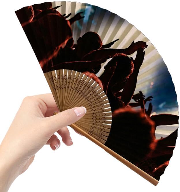 Decorative Folding Fans Personalized Fans Custom Fans Handheld Clack Fans - Image 7