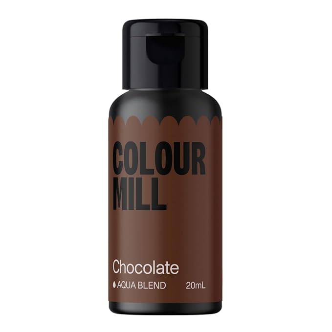 Colour Mill Aqua Blend Water-Based Food Coloring, 20 Milliliters Chocolate by ColourMill