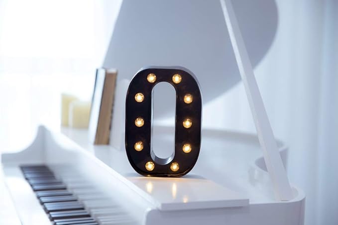 Foaky Black LED Marquee Number Lights Sign Light Up Marquee Number Lights Sign - Image 2
