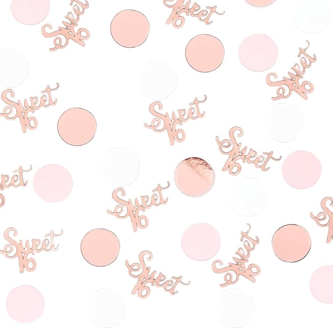 Sweet 16 Birthday Decorations for Girl Happy 16th Birthday Confetti Wedding - Image 2