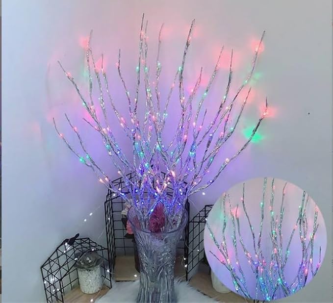 DK177 2 Pack Led Branch Light Battery Operated Lighted Branch Vase Filler by Incenseburner