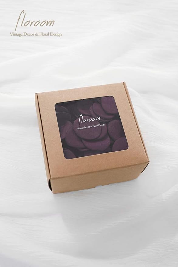 Floroom 300pcs Rose Petals Plum Faux Silk Flower Petals - Image 7