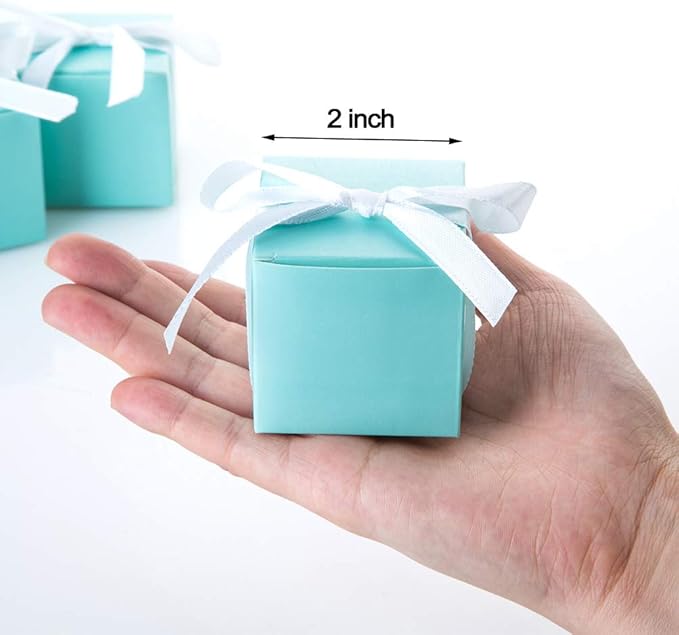 AWELL Mint Green Gift Candy Box Bulk 2x2x2 inches - Image 4